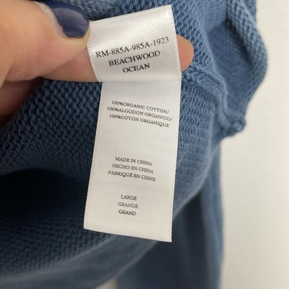 Rails Beachwood Hoodie Hooded Cotton Knit Pullover Sweater Men's Size Large - Picture 5 of 7